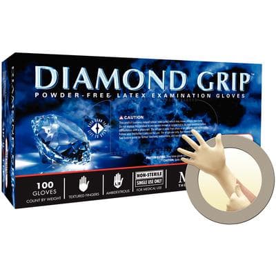 Microflex Diamond Grip MF-300 Powder-Free Latex Exam Gloves, Extra Large, Natural, 100/Box, MF-300-XL thumbnail 17