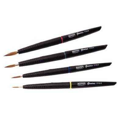 Renfert Genius Porcelain Brush Set, Natural Bristle, Sizes 2, 4, 6, 8, 4 Brushes per Set thumbnail 4