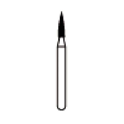 NTI HP Diamond Bur, Medium Grit, Flame Shaped, #M860-012HP, 1.2 mm Head Diameter, 5.0 mm Head Length, Gray Ring, 1/Pk thumbnail 5