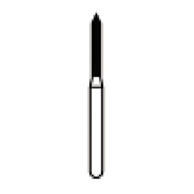 NTI FG Diamond Bur, Coarse Grit, Beveled Cylinder, Mini Head, #885-012, 1.2 mm Diameter, 8.0 mm Length, Short Shank, 5/Pack, C885-012M thumbnail 7