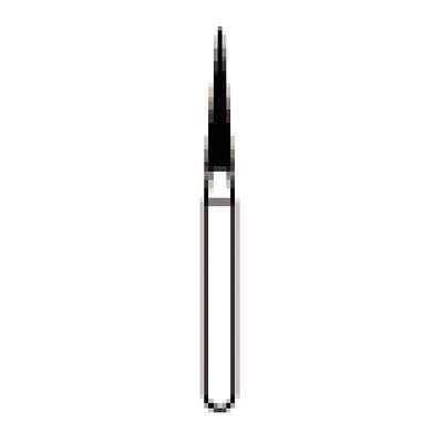 NTI FG Diamond Bur, Coarse, Needle, Short Shank, #858-014, 1.4 mm x 8.0 mm, 5/Pkg thumbnail 6
