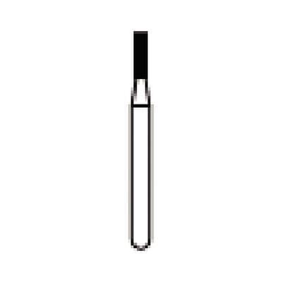 NTI® FG Diamond Bur, Coarse, Flat End Cylinder, Short Shank, #835-010, 1.0 mm Diameter, 4.0 mm Length, 5/Pkg, C835-010M thumbnail 8