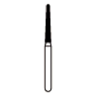 NTI Diamond Bur, Friction Grip (FG), Medium Grit, Safe End Taper, #857-014, 1.4 mm Diameter, 10.0 mm Length, Gray, 5/Pkg, M857-014 thumbnail 8