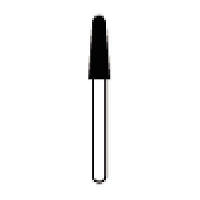 NTI® FG Diamond Bur, Super Coarse, Round End Taper, Short Shank, #856-025, 2.5 mm Head, 8.0 mm Length, 5/Pkg, SC856-025M thumbnail 9