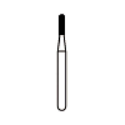 NTI® FG Diamond Bur, Coarse, Round End Cylinder, #838-010, 1.0 mm Diameter, 4.0 mm Length, Green, 5/Pkg, C838-010 thumbnail 8