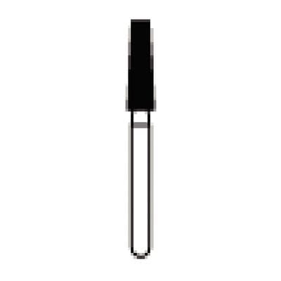 NTI Diamond Bur, FG, Coarse, Flat End Taper, #847-023 / C847-023, 2.3 mm x 8.0 mm, Green, 5/Pk thumbnail 7