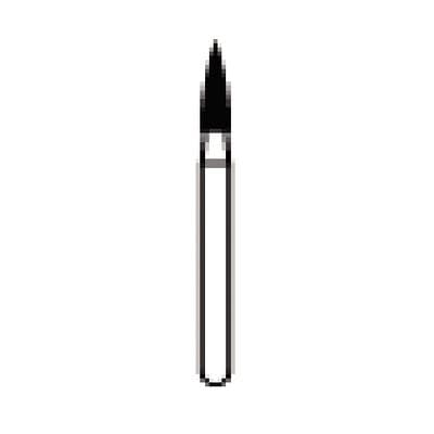 NTI Diamond Bur, Friction Grip (FG), Coarse, Flame, #C860-016, 1.6 mm Head Diameter, 5.0 mm Head Length, 5/Pk thumbnail 7