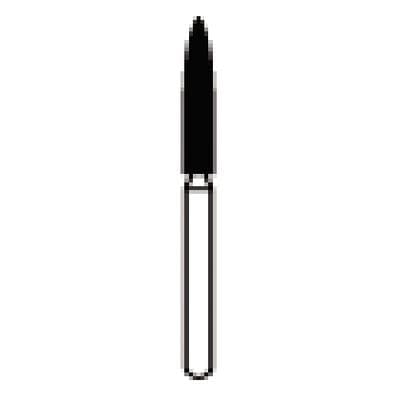NTI FG Diamond Bur, Coarse, Flame Point End, #863-018 / C863-018, 1.8 mm Diameter, 10.0 mm Length, 5/Pk thumbnail 7