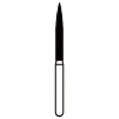 NTI Diamond Bur, Coarse Grit, Flame Shaped, Friction Grip (FG), #864-014 / C864-014, 1.4 mm Diameter, 12.0 mm Head Length, 5/Pk thumbnail 9