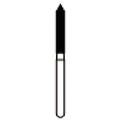 NTI Diamond Bur, Friction Grip (FG), Coarse, Beveled Cylinder, #886-016 / C886-016, 1.6 mm Diameter, 10.0 mm Length, 5/Pk thumbnail 8