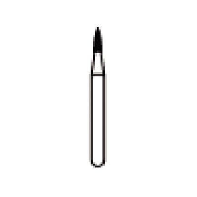 NTI Friction Grip Diamond Bur, Fine Grit, Flame Shaped, #883-010, 1.0 mm Diameter, 3.0 mm Length, 5/Pkg thumbnail 7