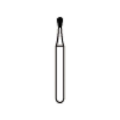 NTI Diamond Bur, Friction Grip (FG), Medium Grit, Pear Round End, #M822-010, 1.0 mm Diameter, 2.0 mm Length, 5/Pk thumbnail 6