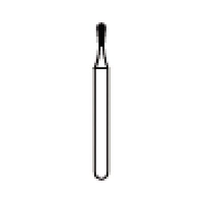 NTI® FG Diamond Bur, Medium Grit, Pear Round End, #830-009 (M830-009), 0.9 mm Diameter, 2.7 mm Length, Gray, 5/Pkg thumbnail 9