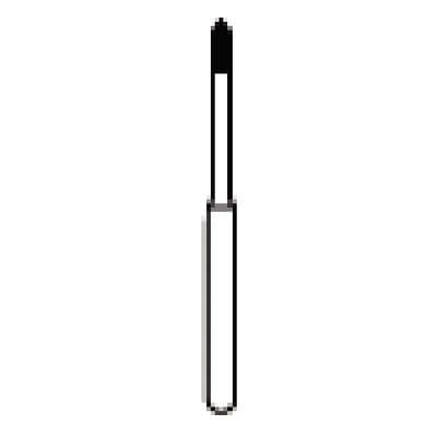 NTI® FG Diamond Bur, Medium Grit, Beveled End Cylinder, #875-009 (M875-009), 0.9 mm Diameter, 3.0 mm Head Length, Gray, 5/Pk thumbnail 9