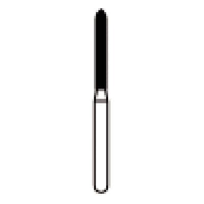 NTI® FG Diamond Bur, Medium Grit, Beveled Cylinder, #879-012, 1.2 mm Diameter, 10.0 mm Length, Gray, 5/Pkg thumbnail 7