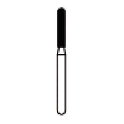 NTI Diamond Bur, Friction Grip (FG), Medium Grit, Round End Cylinder, #881-014 / M881-014, 1.4 mm Diameter, 8.0 mm Length, 5/Pk thumbnail 7