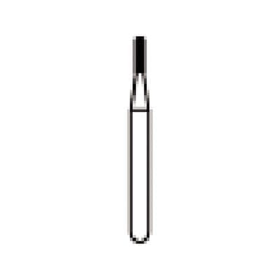 NTI FG Diamond Bur, Medium Grit, Modified Shoulder Cylinder, Flat End, #835KR-008, 0.8 mm Diameter, 3.0 mm Length, 5/Pk thumbnail 7