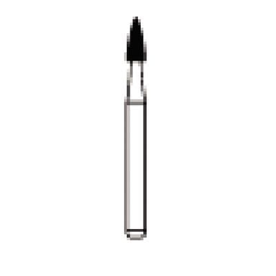 NTI Diamond Bur, FG Friction Grip, Coarse, Round End Flame, #C274-016, 1.6 mm Head Diameter, 3.5 mm Head Length, 5/Pk thumbnail 6
