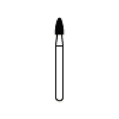 Kerr Zir-Cut Diamond Bur, FG, Flame, #Z390-018, 1.8 mm Diameter, 3.0 mm Length, Blue Ring, 5/Pkg thumbnail 11