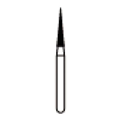 NTI FG Diamond Bur, Needle #858-014, Fine Grit, 1.4 mm Diameter, 8.0 mm Length, Friction Grip, Gold Pack, 50/Pk, F858-014G thumbnail 8