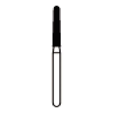 NTI Gold Pack FG Diamond Bur, Super Coarse, Long Round End Taper, #856L-016, 1.6 mm x 9.0 mm, 50/Pkg, SC856L-016G thumbnail 6