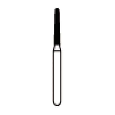 NTI Diamond Bur, Round End Taper, Medium Grit, Friction Grip Short Shank, #856-012M, 1.2 mm x 8.0 mm, 5/Pack thumbnail 6