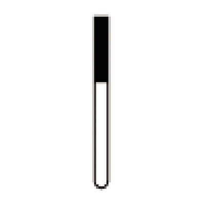 NTI® FG Diamond Bur, Super Coarse, Flat End Cylinder, #837-016, 1.6 mm Diameter, 8.0 mm Length, Black, 5/Pkg, SC837-016 thumbnail 7