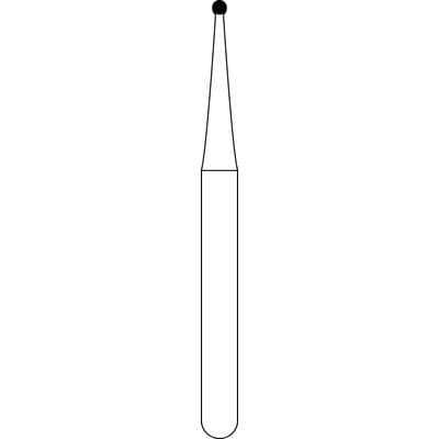 NTI 2-Piece Operative Carbide Burs, FG, Round, #1/2, 0.6 mm Diameter, 5/Pkg, H0.5-FG thumbnail 8