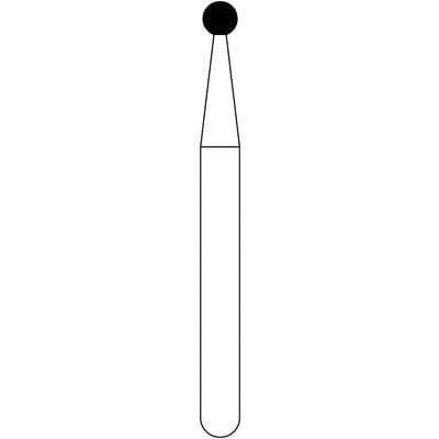 NTI® FG Diamond Bur, Medium Grit, Round, #801-014 (1.4 mm), Friction Grip, Gray, 5/Pkg, M801-014 thumbnail 8