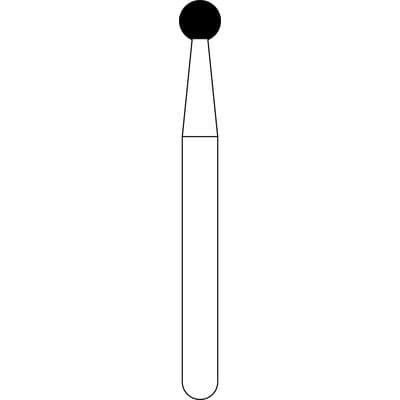 NTI Diamond Bur, FG, Round, #801-016, Fine Grit, Red, 1.6 mm, 5/Pk, F801-016 thumbnail 13