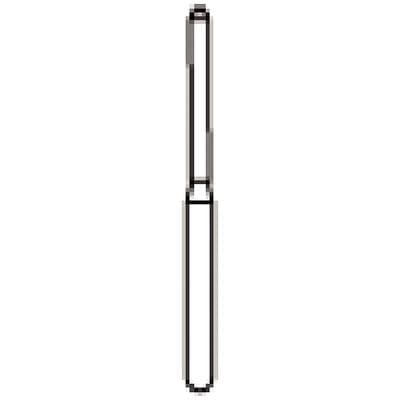 NTI FG Diamond Bur, Medium Grit, Tissue Protective End, #840-012, 1.2 mm, Gray, 5/Pkg thumbnail 7