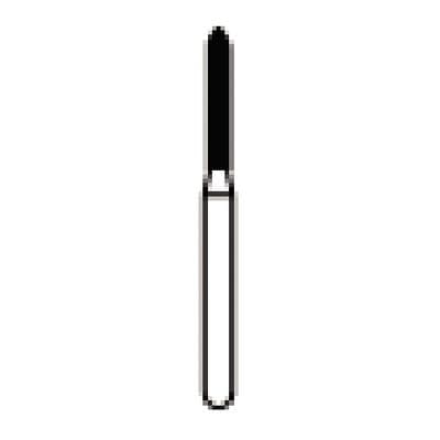 NTI® FG Diamond Bur, Medium Grit, Beveled End Cylinder, #878-012 (M878-012), 1.2 mm Head Diameter, 8.0 mm Head Length, Gray, 5/Pk thumbnail 9