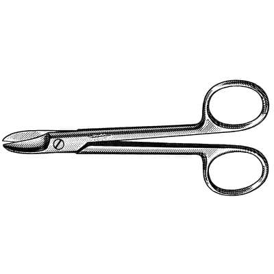 Miltex Vantage Crown and Collar Scissors, Straight, Smooth, Stainless Steel, 4-1/8", 1/Pk, V99D-133 thumbnail 8