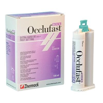 Occlufast Rock VPS Bite Registration Material, Fast Set, 2 x 50 mL Cartridges with 12 Mixing Tips, C200726 thumbnail 15