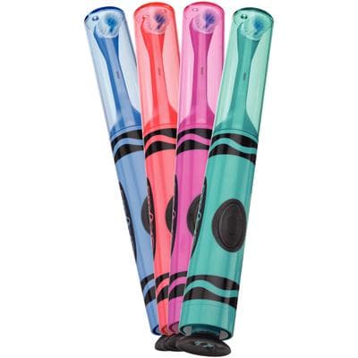 GUM Crayola Kids Battery Power Toothbrush, Ultra Soft Oscillating Bristles, Assorted Colors, 12/Box, 2272PQ thumbnail 9