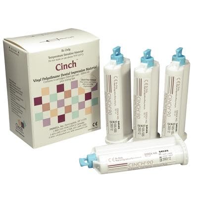 Cinch 90 VPS Impression Material, Medium Body, Fast Set, 50 mL Split Cartridges, 4/Pk, S453S thumbnail 13