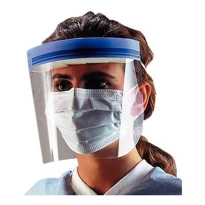 Crosstex Disposable Face Shield, 3/4 Length 7", Clear, Anti-Fog, Latex-Free, 24/Box, GCSS thumbnail 12
