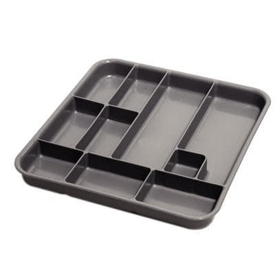 Hu-Friedy IMS Signature Series Tub Insert, 10 Compartments, Gray, 9-3/4" x 10-3/4" x 1-1/32", IMS-1423 thumbnail 8