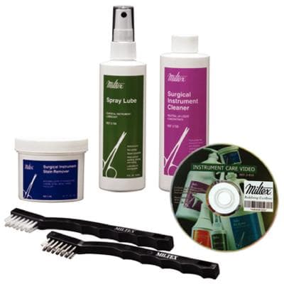Miltex Instrument Care System Kit 3-800, Includes Spray Lube, Cleaner, Stain Remover, Brushes & DVD thumbnail 17