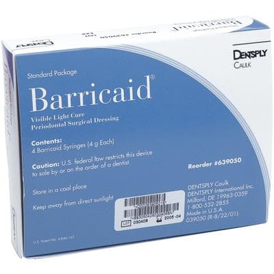Barricaid VLC Visible Light Cure Periodontal Surgical Dressing, 4 g Syringe, 4/Pk, 639052 thumbnail 11