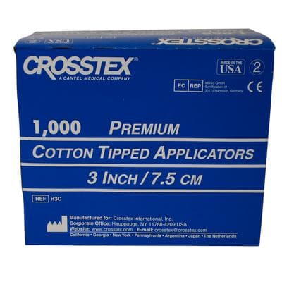Crosstex Premium Cotton Tip Applicators, 3", Non-Sterile, Wood Handle, 1000/Box, H3C thumbnail 9