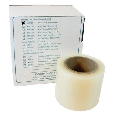 Palmero Clear Barrier Film, 4" x 6", Clear, Perforated, 1200 Sheets/Roll, Dispenser Box, 1803C thumbnail 12