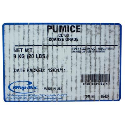 Whip Mix Pumice, Coarse Grit, Grade CL-60, 20 lb Carton, 03433 thumbnail 8
