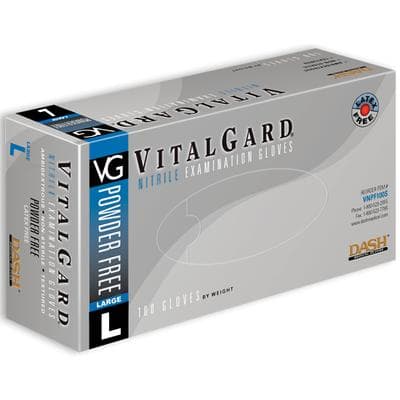 VitalGard Nitrile Exam Gloves, Powder-Free, Latex-Free, Large, Blue, 100/Box, VNPF100L thumbnail 18
