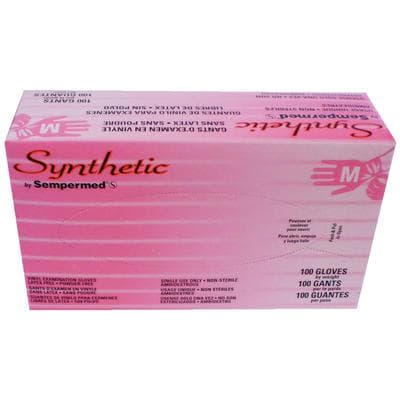 Sempermed SemperCare Synthetic Vinyl Exam Gloves, Medium, Powder Free, Non-Sterile, Ambidextrous, 100/Box, EVNP103 thumbnail 5