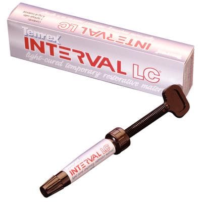 Temrex Interval LC Light-Cured Temporary Restoration Material Syringe, 4.5 g, Refill, 7575 thumbnail 16