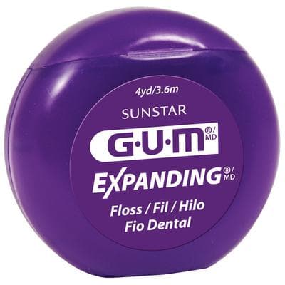 GUM Expanding Floss, Waxed, Unflavored, 4 yd Patient Size, 144/Box, 2030PQB thumbnail 13