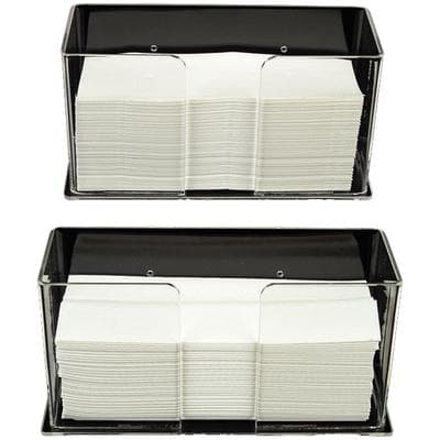 Plasdent 1206 C-Fold Towel Holder, Clear Acrylic, 10-3/4" W x 6" H x 4-1/4" D, 1/Pk thumbnail 17