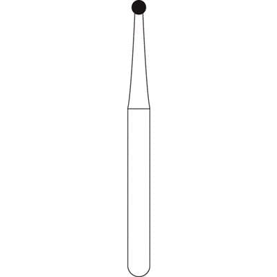 NTI 2-Piece Operative Carbide Burs, FGSS Friction Grip, Round #2, 1.0 mm Diameter, Short Shank, 5/Pkg, H2-FGSS thumbnail 7