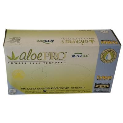 AloePRO Latex Examination Gloves, Powder Free, Textured, Extra Large, Natural, 100/Box, AP100XL thumbnail 14